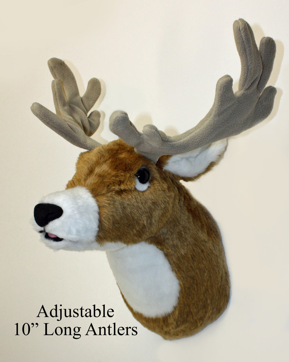 Medium Stuffed Plush Deer Mount