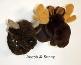 Moose Tiny Plush Wall Mount - 'Sunny'