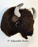 Buffalo X-Large Plush Wall Mount - 'Dakota'
