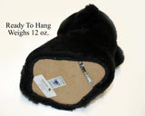 Bear Black Small Plush Wall Mount - 'Harry'