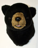 Bear Black Small Plush Wall Mount - 'Harry'