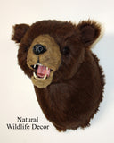 Bear Brown large Plush Wall Mount - 'Max'