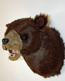 Bear Brown large Plush Wall Mount - 'Max'