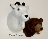 Bear Brown large Plush Wall Mount - 'Max'