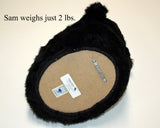 Bear Black Large Plush Wall Mount - 'Sam'