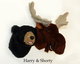 Moose medium Plush Wall Mount - 'Shorty'