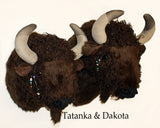 Buffalo X-Large Plush Wall Mount - 'Dakota'