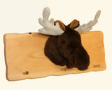 Cap Rack with Plush Animal Mount - Moose or Deer