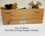 Cap Rack With Tiny Plush Mounts -  'Deer, Bear & Moose'