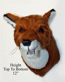 Red Fox Medium Plush Wall Mount - 'Carson' - Fairgame Wildlife