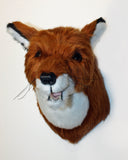 Red Fox Medium Plush Wall Mount - 'Carson' - Fairgame Wildlife