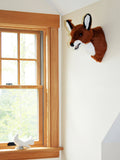 Red Fox Medium Plush Wall Mount - 'Carson' - Fairgame Wildlife