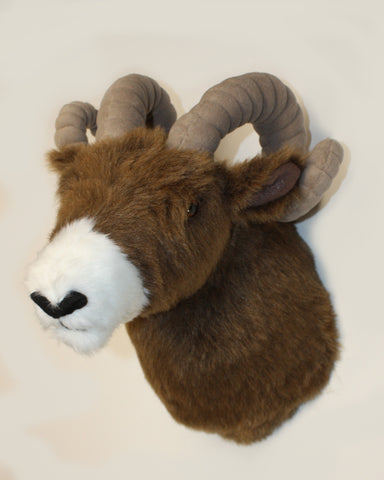 Bighorn Sheep Large Plush Wall Mount - 'Cliff'