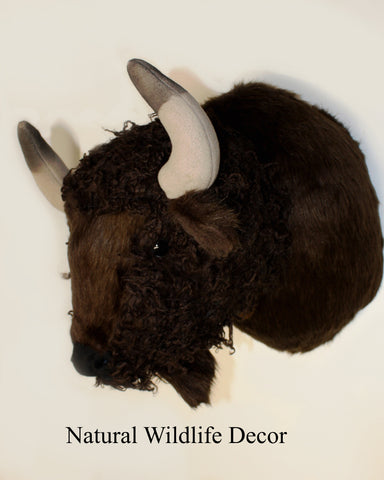 Buffalo X-Large Plush Wall Mount - 'Dakota'