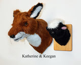 Red Fox Medium Plush Wall Mount - 'Katherine'