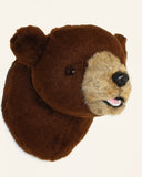 Bear Brown Small Plush Wall Mount - ' Rusty'