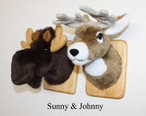 Moose Tiny Plush Wall Mount - 'Sunny'