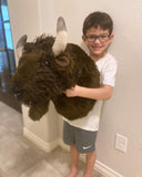 Buffalo Large Plush Wall Mount - 'Tatanka'