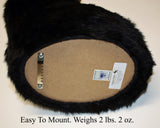 Bear Black Large Plush Wall Mount - 'Ursa'