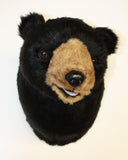 Bear Black Large Plush Wall Mount - 'Ursa'