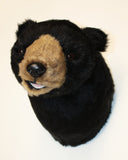 Bear Black Large Plush Wall Mount - 'Ursa'