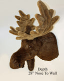 Moose Largest Plush Wall Mount - 'Weston'
