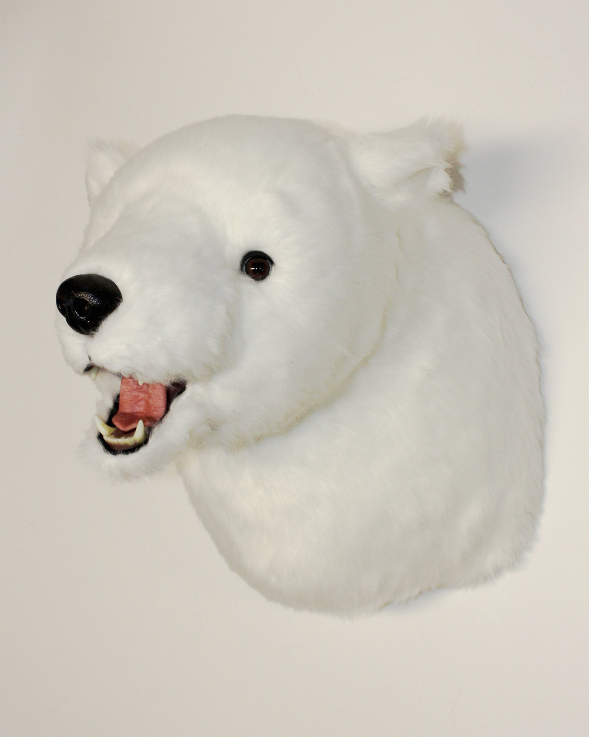 Extra Large Stuffed Plush Polar Bear Mount – Fairgame Wildlife