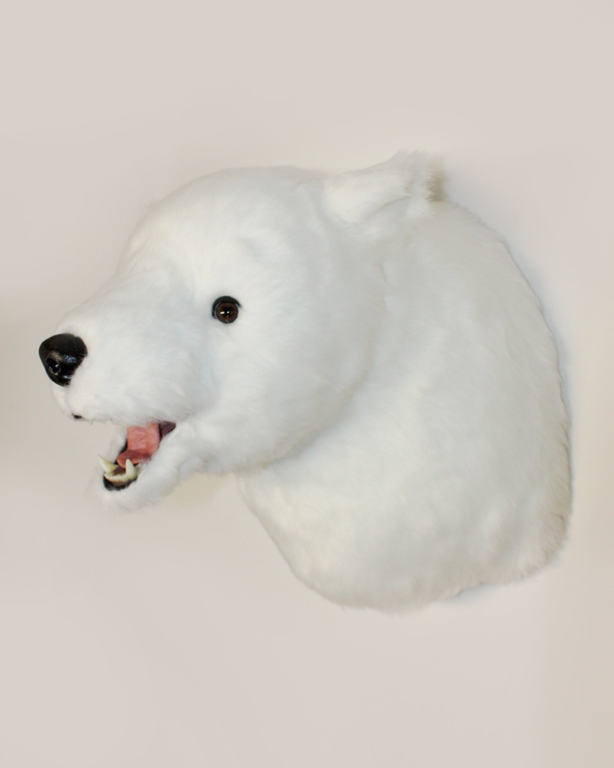 Extra Large Stuffed Plush Polar Bear Mount – Fairgame Wildlife